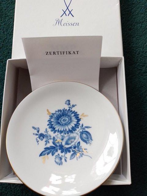 Preview of the first image of Meissen boxed and certificated dish for sale..