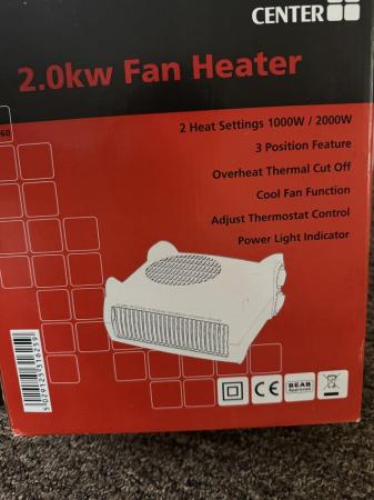 Image 3 of Two fan heater 2.0kw (great condition)
