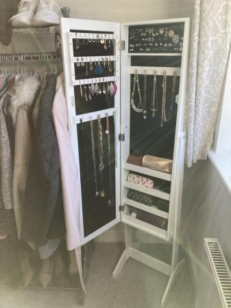 Image 1 of Mirror with Jewellery Storage