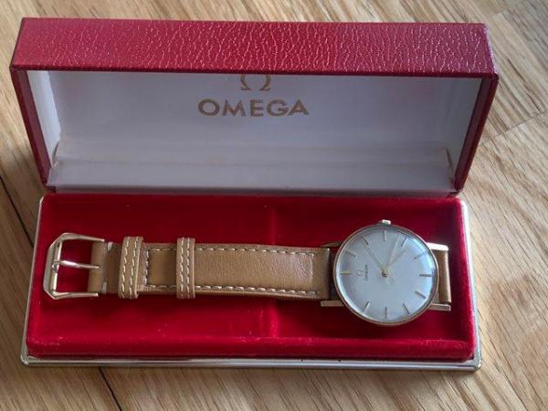 Image 3 of 1960s Omega 14ct Gold Watch with Box