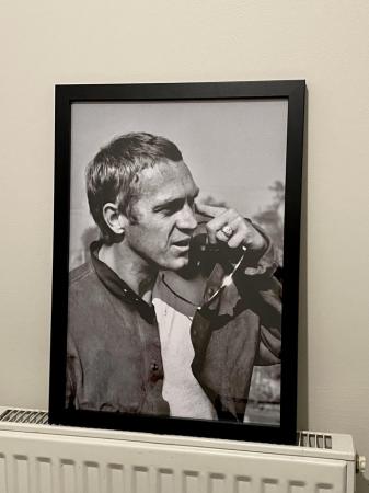 Image 1 of Steve Mcqueen A3 framed print picture 34x45cm