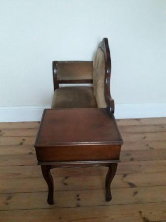 Image 5 of VINTAGE TELEPHONE TABLE SEAT WITH DRAWER