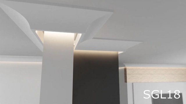 Image 6 of EPS Plaster coated - COVING LED Lighting cornice - SGL18