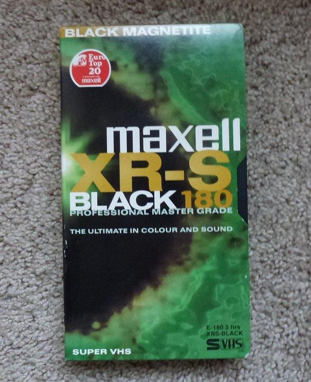 Preview of the first image of Maxell XR-S 180, S-VHS videotape..