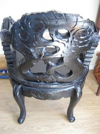 Image 4 of ANTIQUE Chinese Emperor Dragons Throne Chair c1875