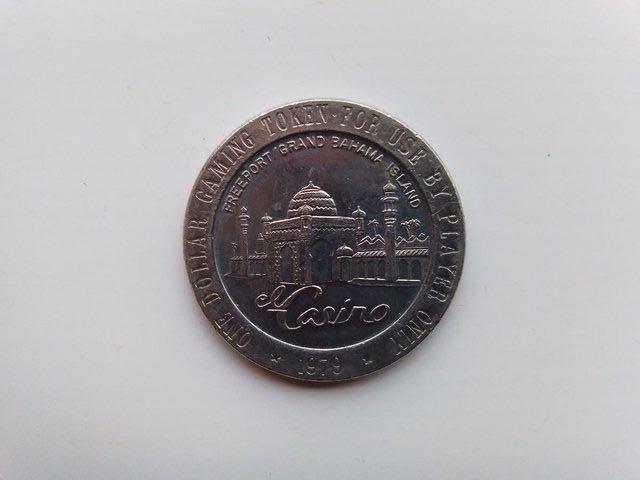Preview of the first image of 1979, El Casino, Grand Bahama, One Dollar Gaming Token.
