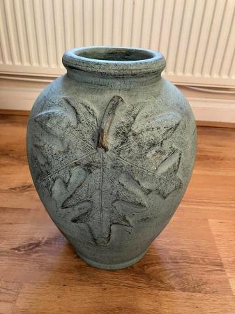 Image 1 of Greyish blue vase - quite heavy