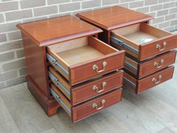 Image 8 of Heavy duty Bedside Tables with Metal Runners (UK Delivery)