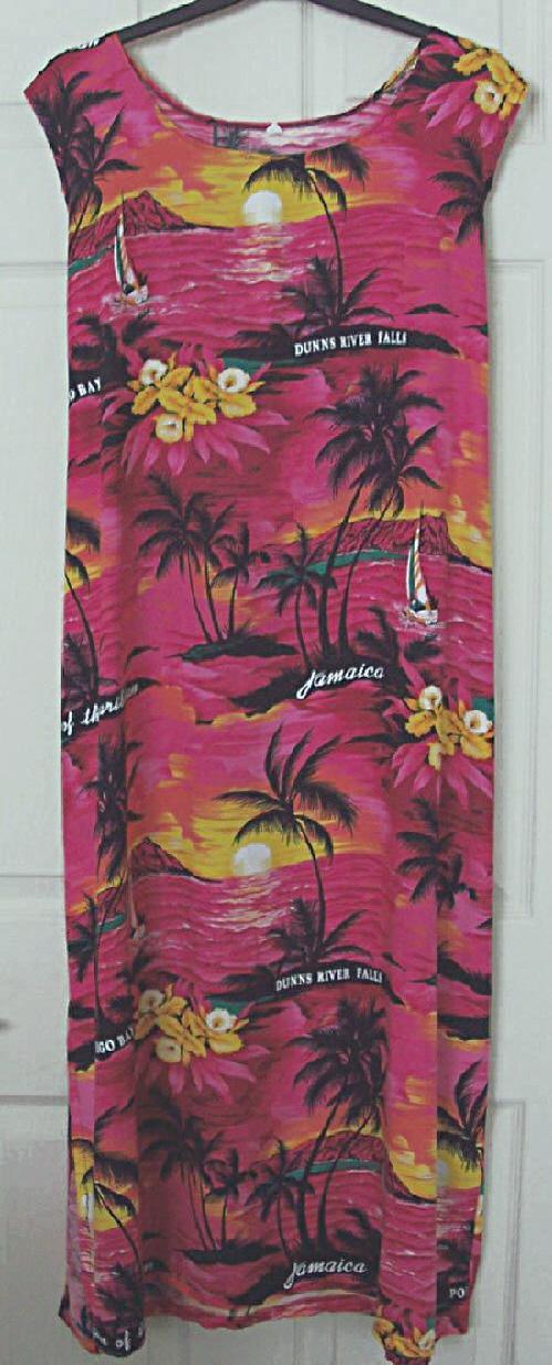 Preview of the first image of Lovely Ladies Magenta Maxi Dress - Size XL    B10.