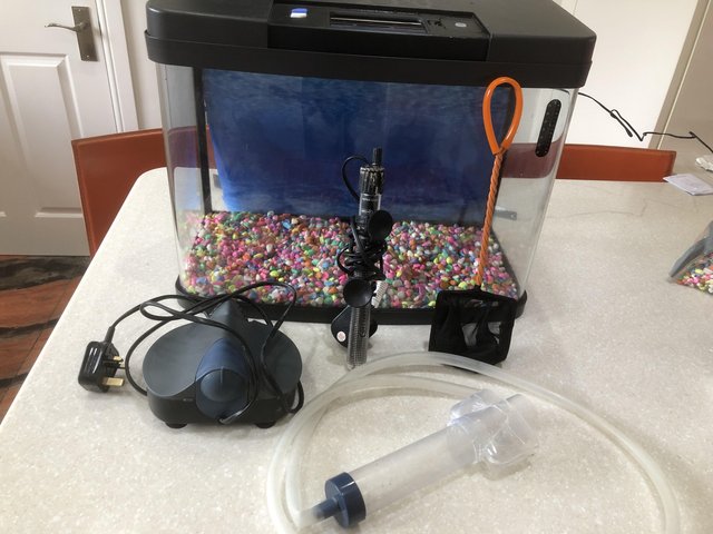 Preview of the first image of Heated Fish Tank and accessories for sale.