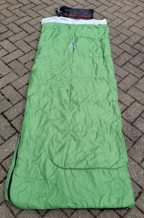 Preview of the first image of Lime Green Coleman Pacific Junior Sleeping Bag   BX43.