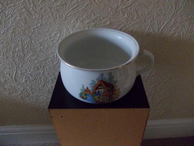 Preview of the first image of Ornamental China Chamber Pot....