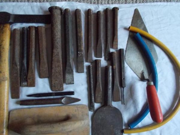 Image 2 of Builder Stonemason tools, bolsters, Mash hammer