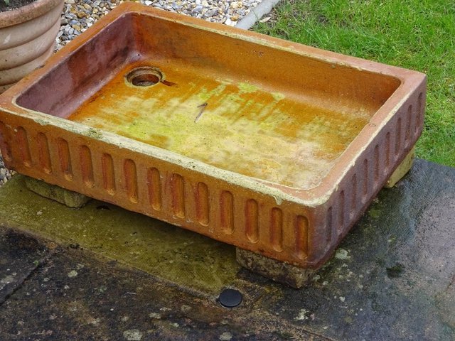 Preview of the first image of LARGE EDWARDIAN SALT GLAZED SINK.