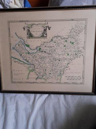 Image 1 of Framed map Chester by Rob morden