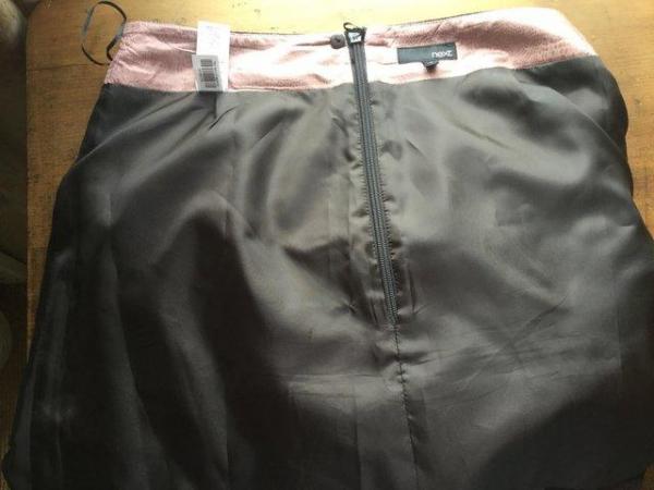 Image 3 of NEXT Wool Mix Flirty Pleated Skirt, Fully Lined, Sz 10, 31”