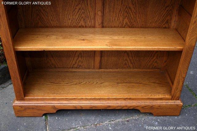 Image 59 of AN OLD CHARM VINTAGE OAK OPEN BOOKCASE CD DVD CABINET STAND