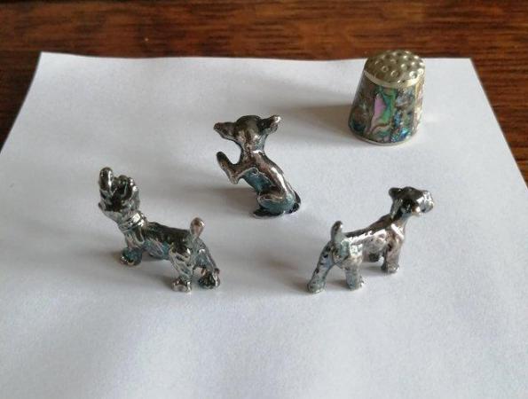 Image 2 of Miniature metal dog ornaments job lot x 3
