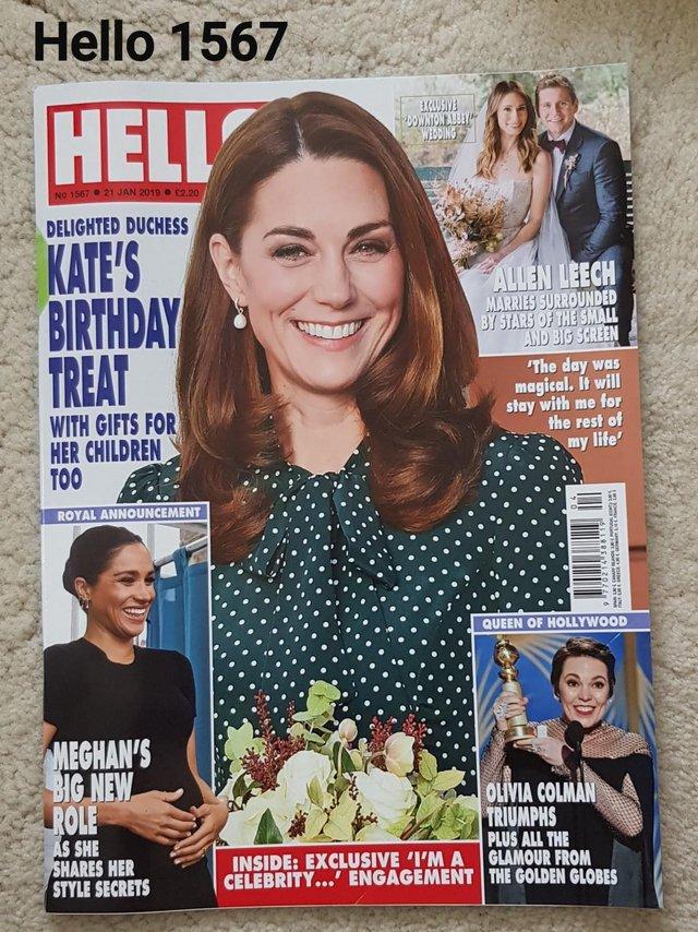 Preview of the first image of Hello Magazine 1567 - Kate's Birthday / Glamour at GoldenGlo.