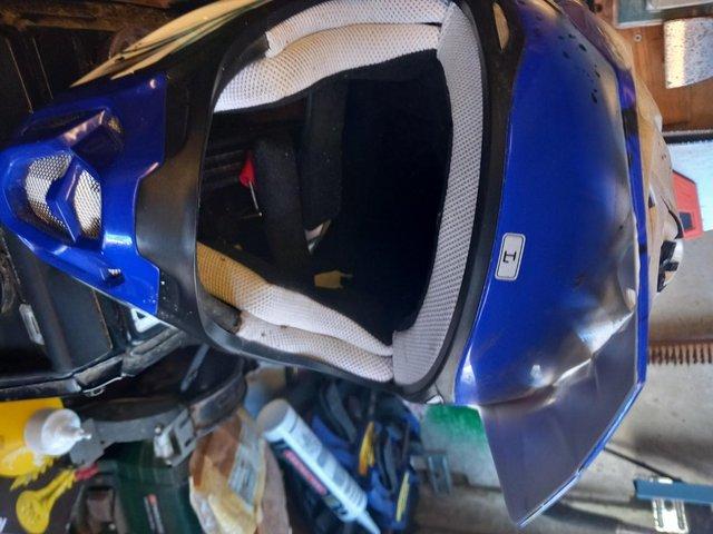 Preview of the first image of pair of helmets used a few times.