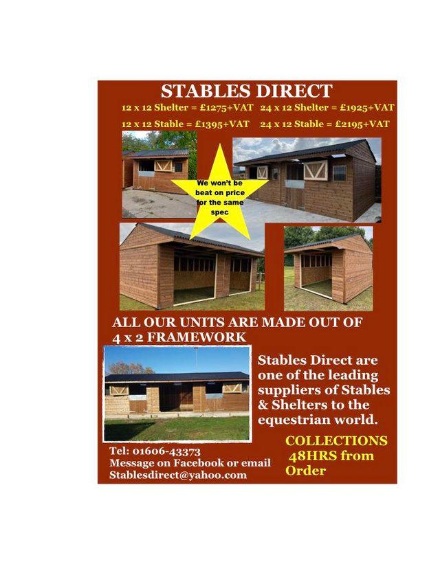 Preview of the first image of Stables & Field Shelters For Sale.