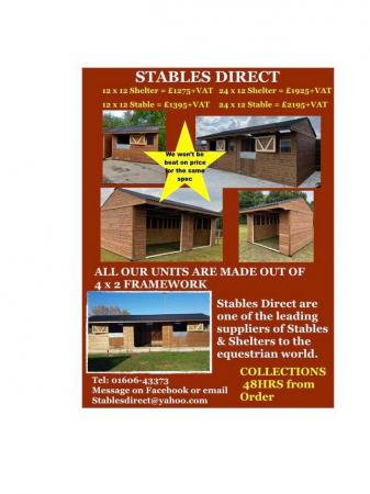 Image 1 of Stables & Field Shelters For Sale