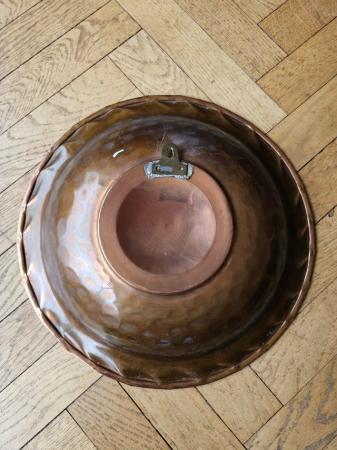 Image 2 of Copper decorative dish has previously been wall mounted