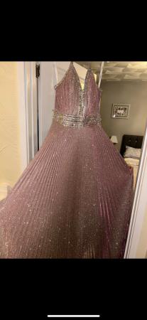 Image 3 of Pink glittery prom dress