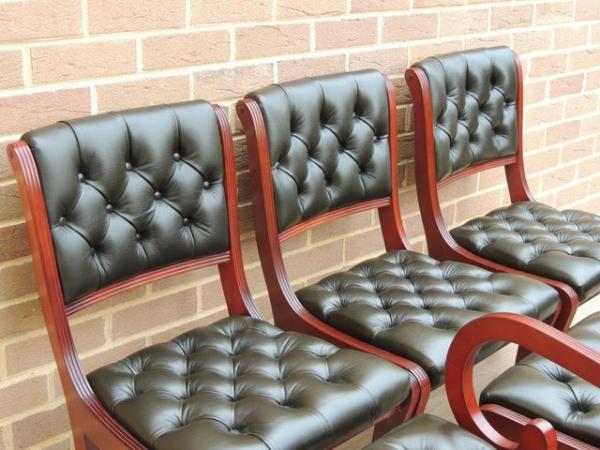 Image 12 of 6 Beresford & Hicks Chesterfield Dining Chairs (UK Delivery)