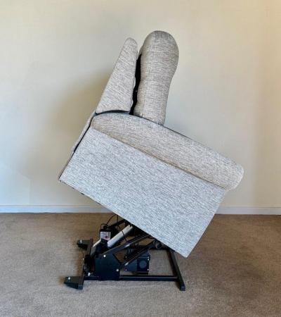 Image 16 of GPLAN ELECTRIC RISER RECLINER DUAL MOTOR GREY CHAIR DELIVERY