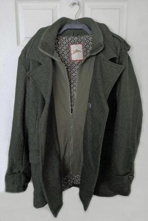 Image 3 of Mens Joe browns Khaki Herringbone Jacket/Coat - Size 1XL