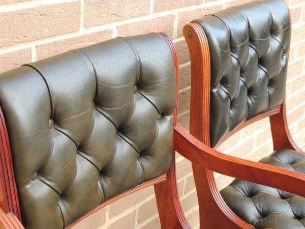 Image 16 of 6 Beresford and Hicks Chesterfield Chairs (UK Delivery)