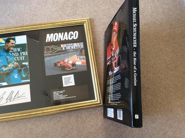 Preview of the first image of Michael Schumacher Book Plus Autograph.