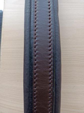 Image 4 of BLACK LEATHER FULL SIZE HEAD COLLAR