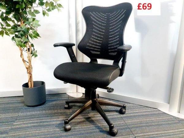 Image 2 of Office Desk ergonomic straight computer laptop pc chair