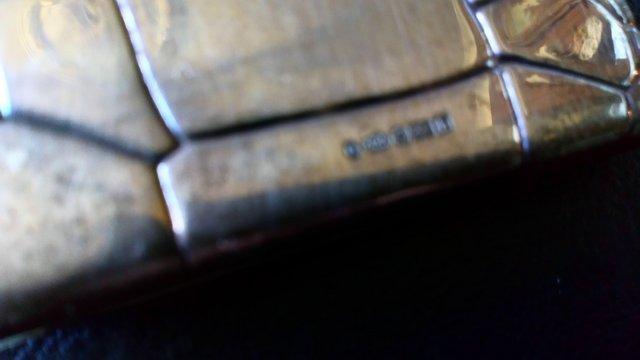 Image 2 of Cigarette case Silver hallmark Good condition