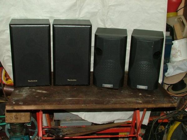 Image 3 of kenwood and technic speakers