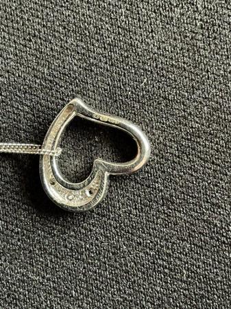 Image 5 of White gold pendant with diamonds
