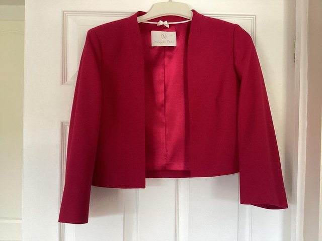 Preview of the first image of Jacques Vert Fuchsia Pink Ladies Jacket size 12.
