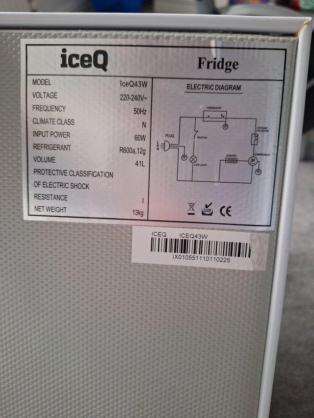 Preview of the first image of 41L IceQ Fridge with small freezer box.