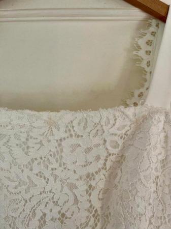Image 10 of Whistles Mia £549 White Vintage Lace Train Wedding Dress