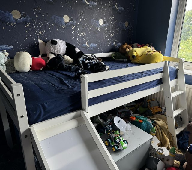 Preview of the first image of Mid sleeper with slide suitable for ages 5 upto around 11.