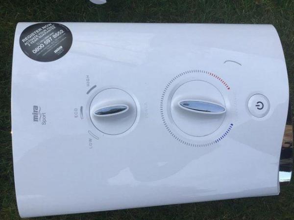 Image 1 of Mira Sport Multi function electric shower like NEW. Ono