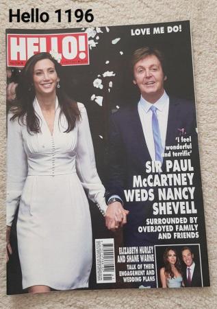 Image 1 of Hello Magazine 1196 - Sir Paul McCartney Weds Nancy Shevell