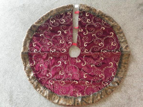 Image 1 of Christmas Tree Skirt - Valery Madelyn Collection.