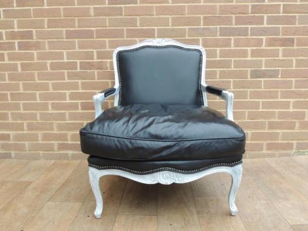 Image 3 of French Leather Armchair (UK Delivery)