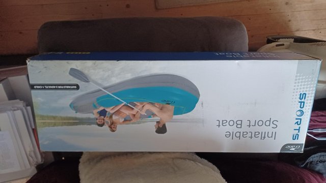 Preview of the first image of Crane Inflatable Sport Boat Suitable for 2 adults and one ch.