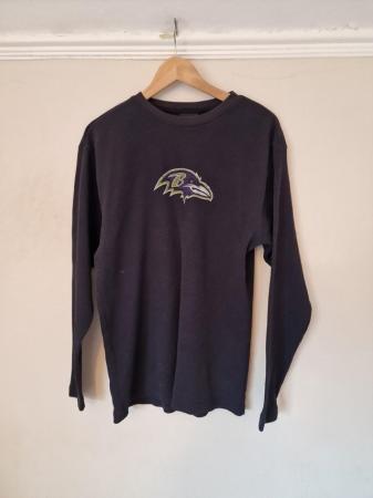 Image 2 of NFL Baltimore Ravens LS Sweater Jumper Reebok M