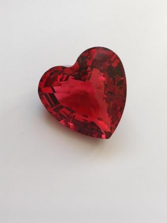 Image 2 of Swarovski Red Crystal Heart