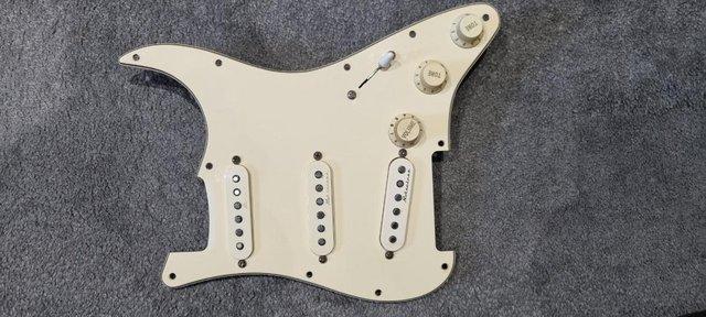 Preview of the first image of Fully Loaded Fender Scratchplate with Noiseless pickups.